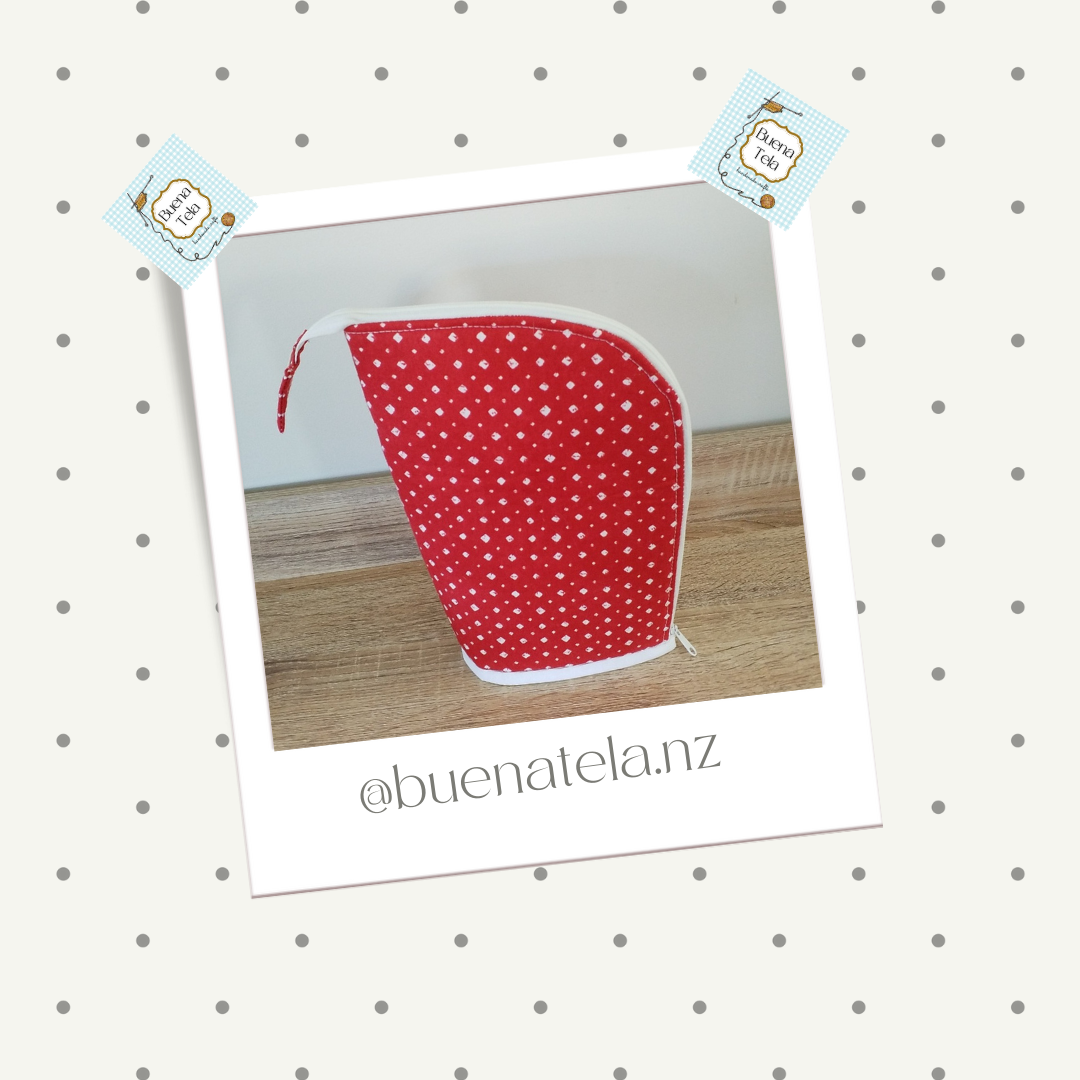 Red standing case